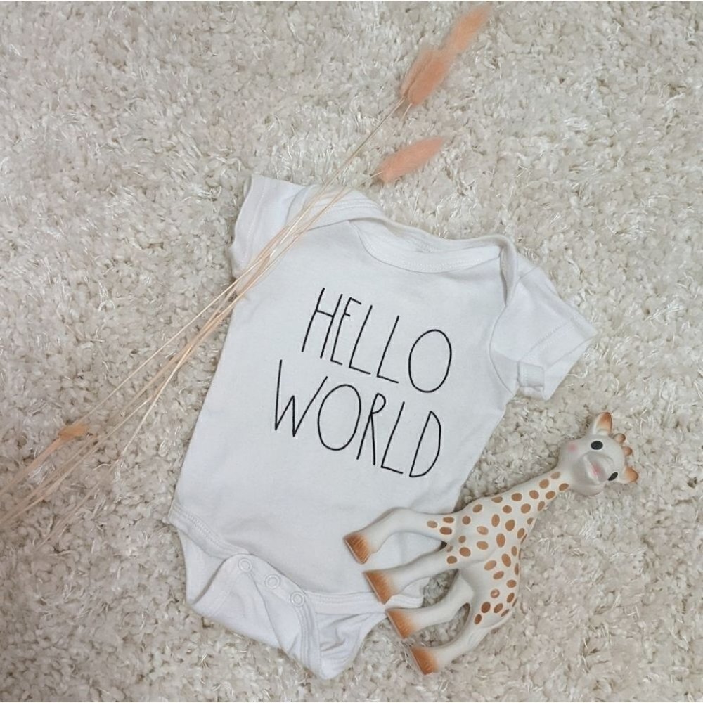 Rae Dunn Baby Newborn Outfit Under Shirt Onesie